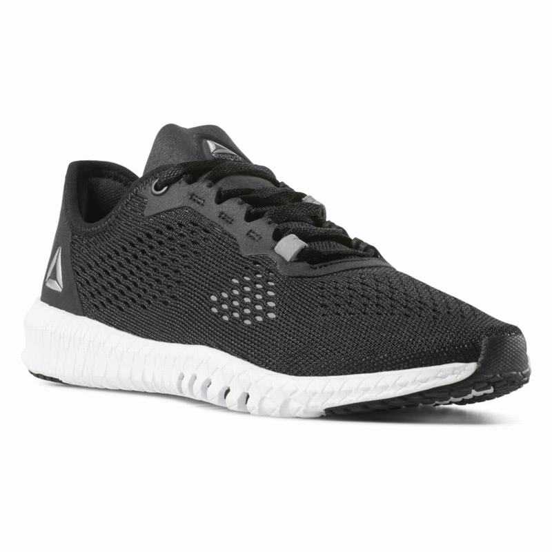 Adidasi Training Reebok Flexagon Dama Negrii/Albi/Argintii Romania ML7095ND